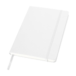 Carnet thermogravé avec poche A5 pages lignées JournalBooks Classic couleur blanc