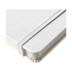 Carnet thermogravé avec poche A5 pages lignées JournalBooks Classic couleur blanc