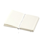 Carnet thermogravé avec poche A5 pages lignées JournalBooks Classic couleur blanc deuxième vue