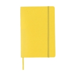 Carnet thermogravé avec poche A5 pages lignées JournalBooks Classic couleur jaune deuxième vue frontale
