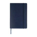 Carnet thermogravé avec poche A5 pages lignées JournalBooks Classic couleur bleu marine deuxième vue frontale