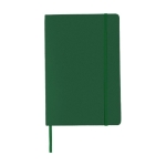 Carnet thermogravé avec poche A5 pages lignées JournalBooks Classic couleur vert foncé deuxième vue frontale
