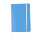 Carnet thermogravé avec poche A5 pages lignées JournalBooks Classic couleur bleu ciel deuxième vue frontale