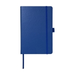 Carnet personnalisé avec poche A5 pages lignées JournalBooks Cream couleur bleu deuxième vue frontale