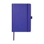 Carnet personnalisé avec poche A5 pages lignées JournalBooks Cream couleur mauve deuxième vue frontale
