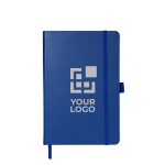 Carnet personnalisé avec poche A5 pages lignées JournalBooks Cream avec zone d'impression