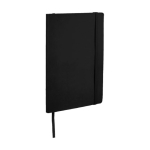 Carnet avec une poche A5 à pages rayées JournalBooks Classic Soft couleur noir