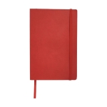 Carnet avec une poche A5 à pages rayées JournalBooks Classic Soft couleur rouge deuxième vue frontale
