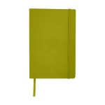 Carnet avec une poche A5 à pages rayées JournalBooks Classic Soft couleur vert deuxième vue frontale