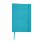 Carnet avec une poche A5 à pages rayées JournalBooks Classic Soft couleur bleu ciel deuxième vue frontale