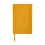 Carnet avec une poche A5 à pages rayées JournalBooks Classic Soft couleur jaune foncé deuxième vue frontale