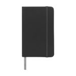 Carnets de poche en couleur vive A6, pages lignées Notes couleur noir deuxième vue frontale