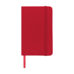 Carnets de poche en couleur vive A6, pages lignées Notes couleur rouge deuxième vue frontale