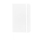 Carnets de poche en couleur vive A6, pages lignées Notes couleur blanc deuxième vue frontale