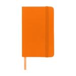 Carnets de poche en couleur vive A6, pages lignées Notes couleur orange deuxième vue frontale