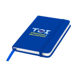 Carnets de poche en couleur vive A6, pages lignées Notes couleur bleu roi deuxième vue impression tampographie