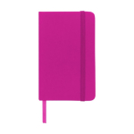 Carnets de poche en couleur vive A6, pages lignées Notes couleur fuchsia deuxième vue frontale