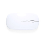 Souris sans fil en ABS recyclé avec design ergonomique Ergo Reciclo couleur blanc première vue