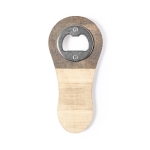 Décapsuleur personnalisable magnétique en bois avec logo MagnetWood couleur naturel première vue