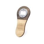 Décapsuleur personnalisable magnétique en bois avec logo MagnetWood couleur naturel deuxième vue