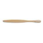 Brosse à dents en bambou avec boîtier individuel avec logo Natural couleur naturel cinquième vue