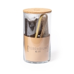 Terrarium avec graines de cactus pour culture verticale Terrarium Kit couleur naturel première vue