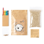 Pot avec graines de capucine et pastels pour colorier Kids Colors couleur naturel deuxième vue