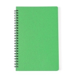 Carnet en paille de blé A5 avec pages lisses Nature Wheat couleur vert première vue