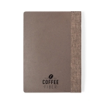 Carnet avec couverture en fibre de café A5 feuilles rayées CoffeeFiber