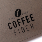 Carnet avec couverture en fibre de café A5 feuilles rayées CoffeeFiber quatrième vue