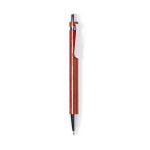 Stylo en bois naturel avec clip en métal et encre bleue Pulse Wood couleur bois  troisième vue
