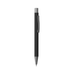Stylo économiques en aluminium recyclé avec encre bleue Eco Alu couleur noir première vue