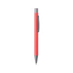 Stylo économiques en aluminium recyclé avec encre bleue Eco Alu couleur rouge première vue
