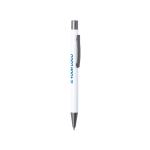 Stylo économiques en aluminium recyclé avec encre bleue vue principale