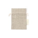 Sac en coton imprimé avec fermoir en cordon 120 g/m2 Little Presents couleur naturel première vue
