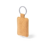 Porte-clés lampe de poche en liège à personnaliser Cork couleur naturel deuxième vue