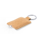 Porte-clés lampe de poche en liège à personnaliser Cork couleur naturel  troisième vue