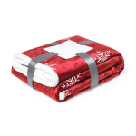Couverture de Noël avec des flocons de neige 380 g/m2 SnowFlake couleur rouge première vue