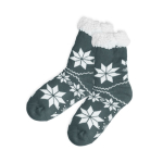 Chaussettes antidérapantes personnalisées de Noël Cozy Xmas première vue