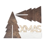 Décoration à personnaliser de noel avec sapin de noel Xmas Tree Wood couleur naturel première vue