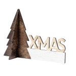Décoration à personnaliser de noel avec sapin de noel Xmas Tree Wood couleur naturel deuxième vue