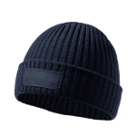 Bonnet à personnaliser en acrylique élastique avec étiquette Winter deuxième vue
