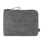Trousse de toilette à logo en feutre RPET recyclé Felt RPET couleur gris première vue