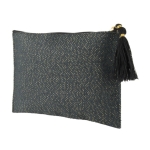 Trousse de toilette en jute haute densité à détails dorés Jute Sparkly couleur noir première vue