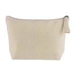 Trousse de toilette simple en jute et lurex 200 g/m² Lorex Jute couleur naturel première vue