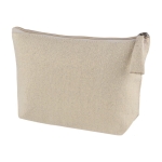 Trousse de toilette simple en jute et lurex 200 g/m² Lorex Jute couleur naturel quatrième vue