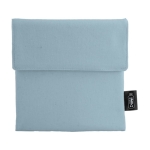 Sac à goûter carré en matériaux recyclés avec fermeture Sandwich RPET couleur bleu première vue