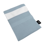 Sac à goûter carré en matériaux recyclés avec fermeture Sandwich RPET couleur bleu deuxième vue