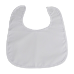 Bavoir en polyester pour sublimation avec fermeture velcro Yum Sublim couleur blanc première vue