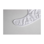 Bavoir en polyester pour sublimation avec fermeture velcro Yum Sublim couleur blanc deuxième vue